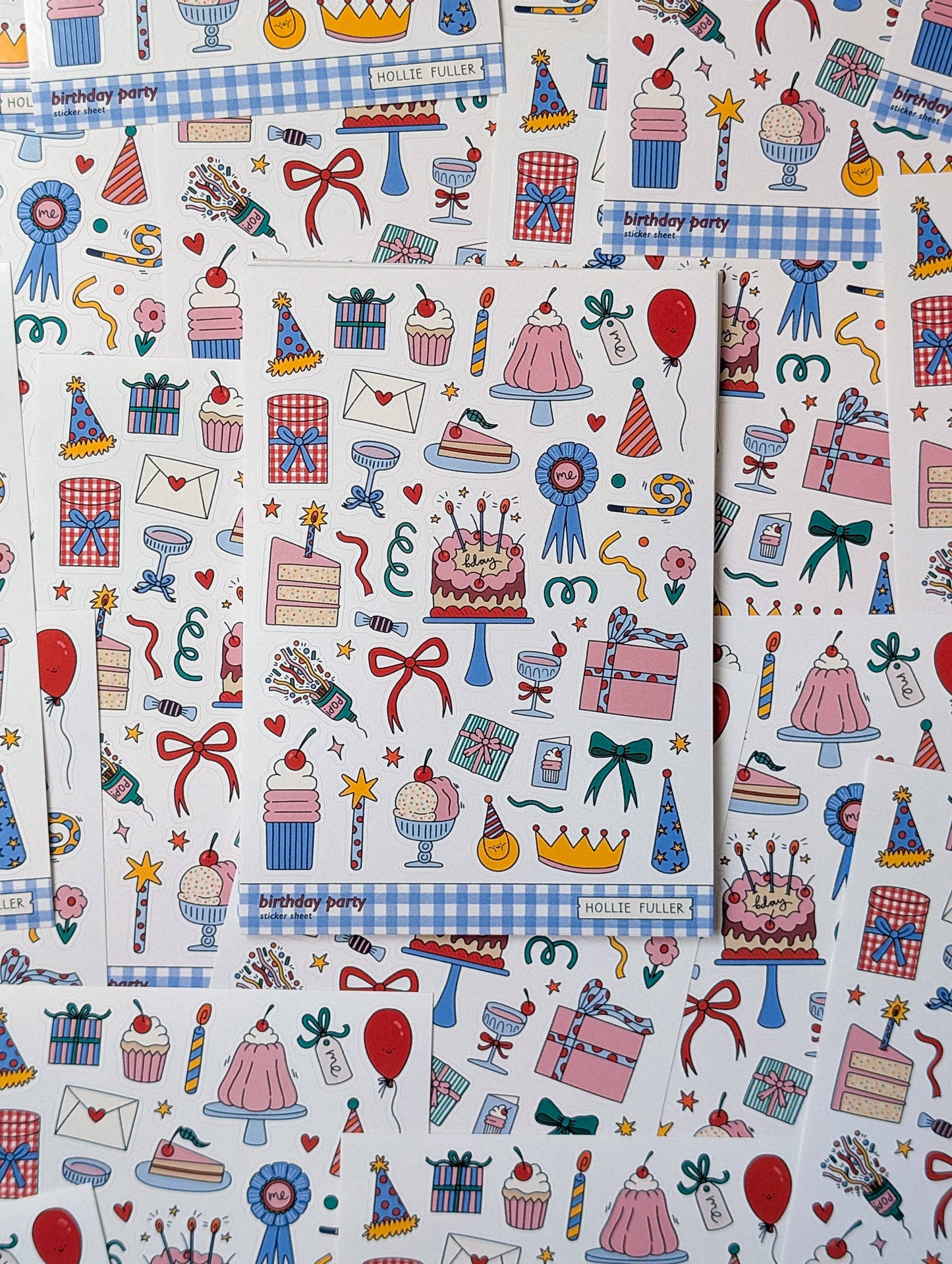Planche de stickers - Fête d'anniversaire