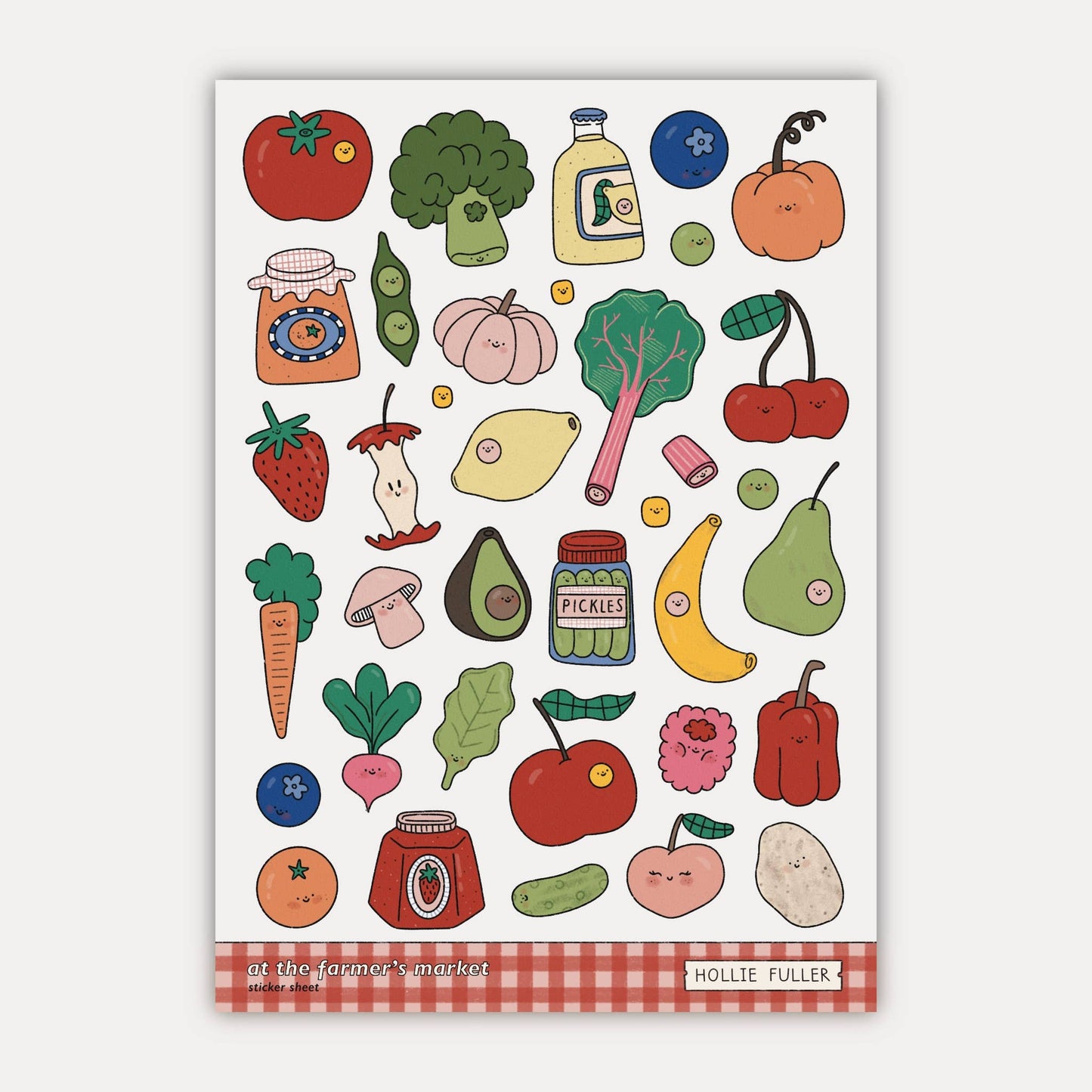 Planche de stickers - Au marché fermier
