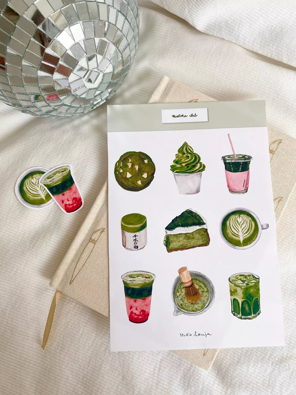 Planche de stickers - Matcha Lover