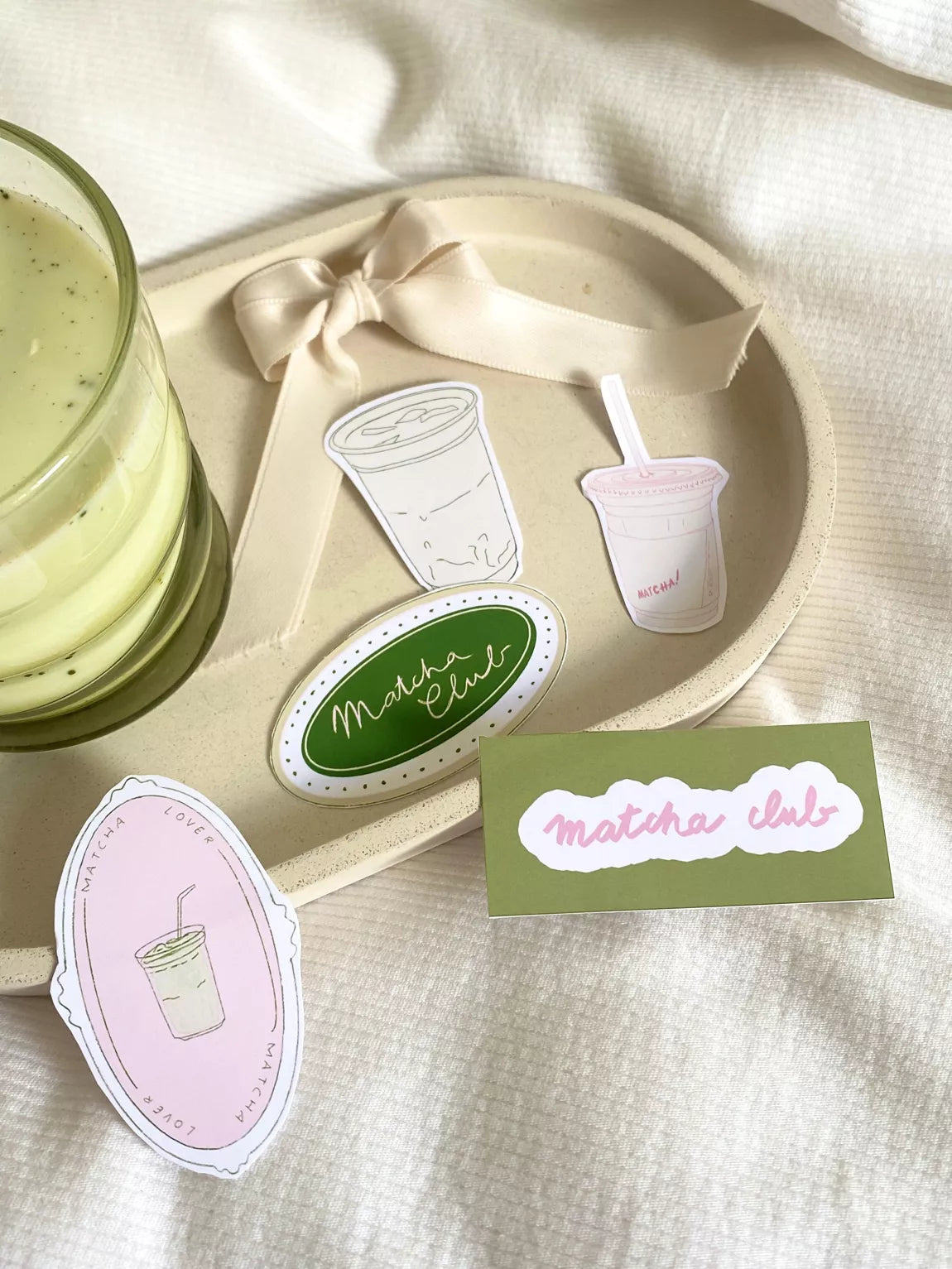 Lot de stickers - Matcha girl