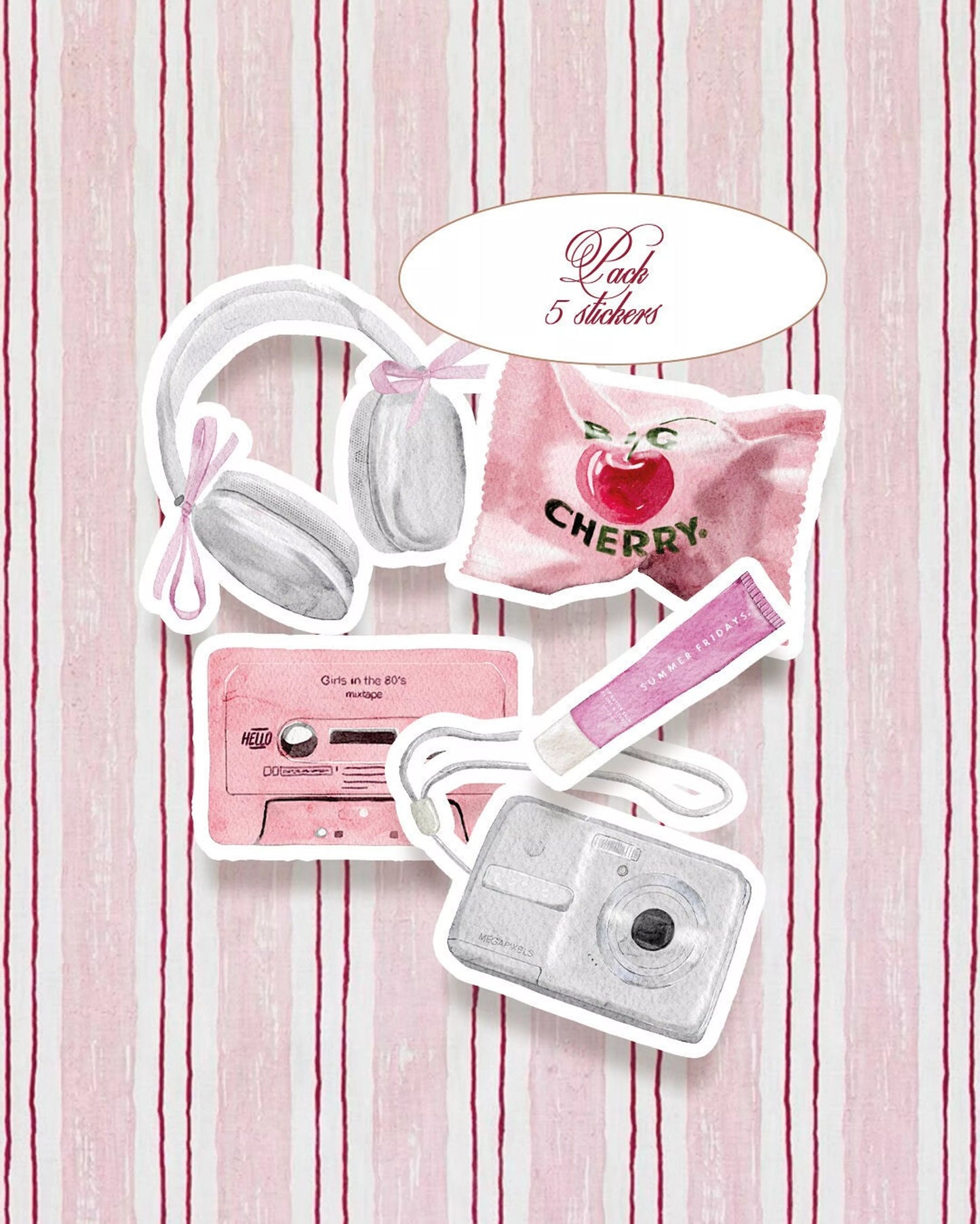 Lot de stickers - It-girl