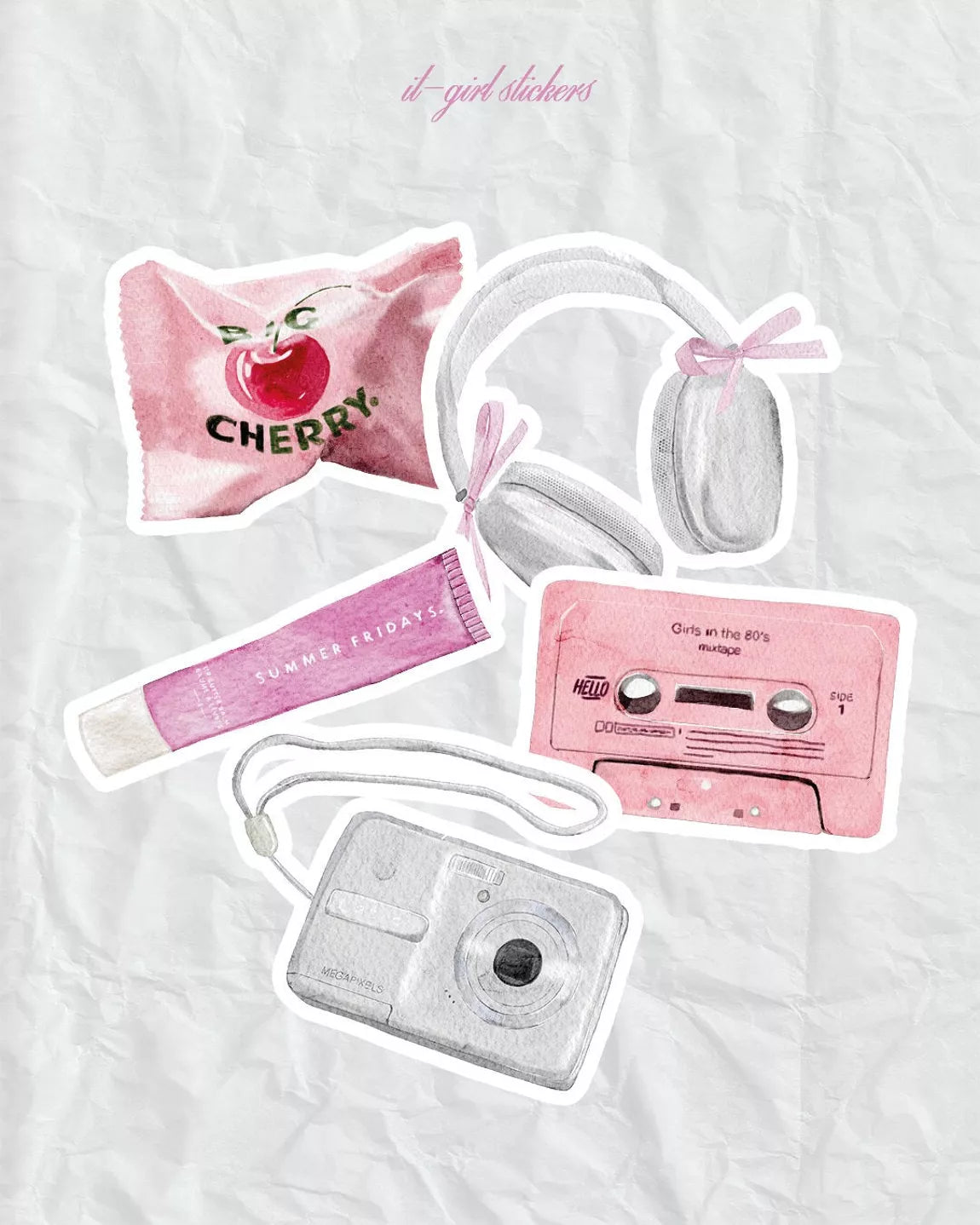 Lot de stickers - It-girl