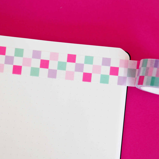 Washi Tape - Damier pastel