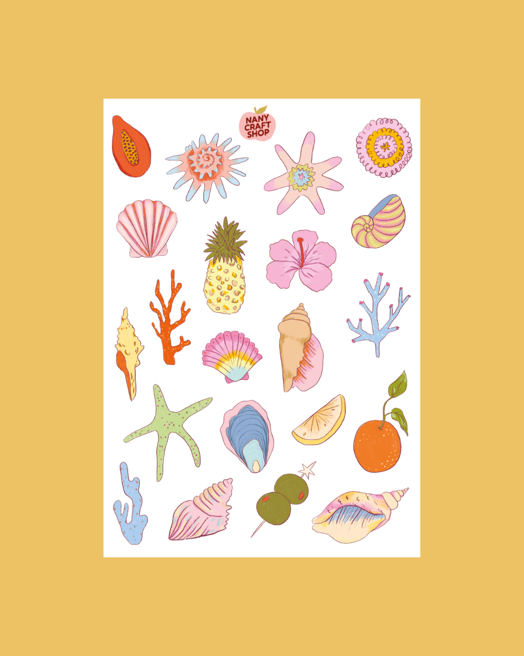 Planche de stickers - Summer Paradise