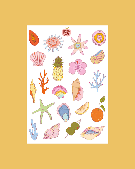 Planche de stickers - Summer Paradise