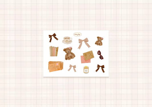 Planche de stickers - Automne Girly