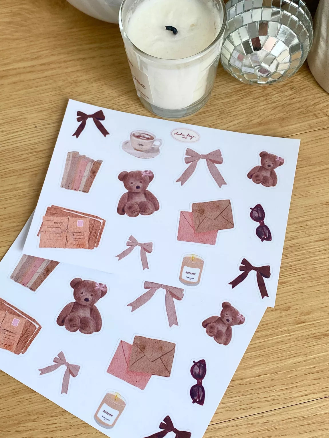 Planche de stickers - Automne Girly