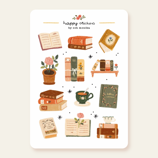 Planche de stickers - Bookish