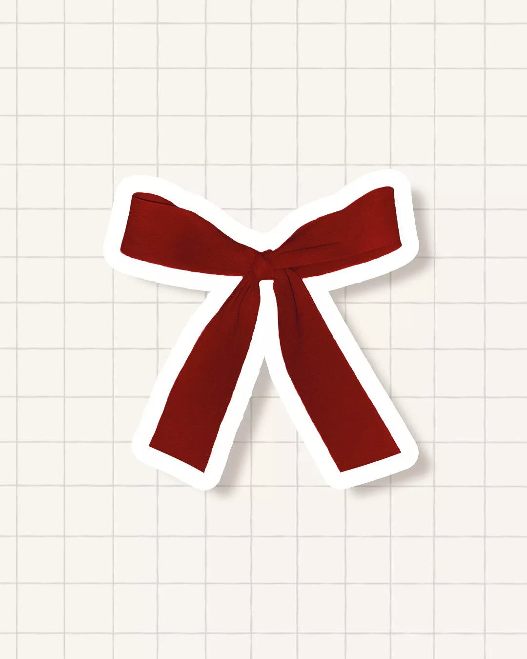 Sticker - Noeud rouge