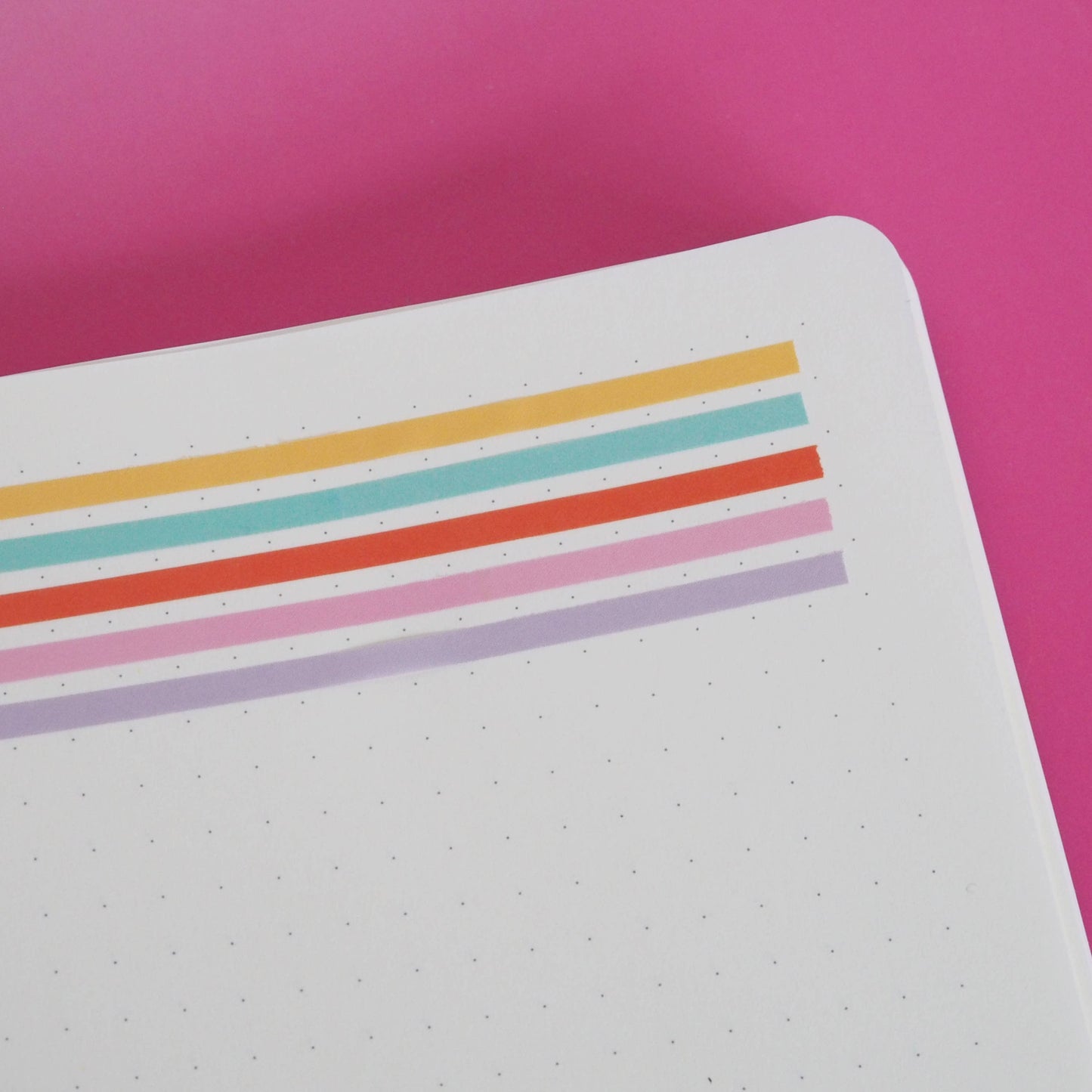 Lot de mini washi tape - Arc-en-ciel