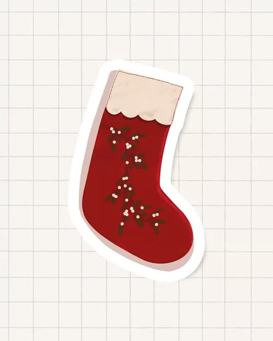Sticker - Chaussette de Noël