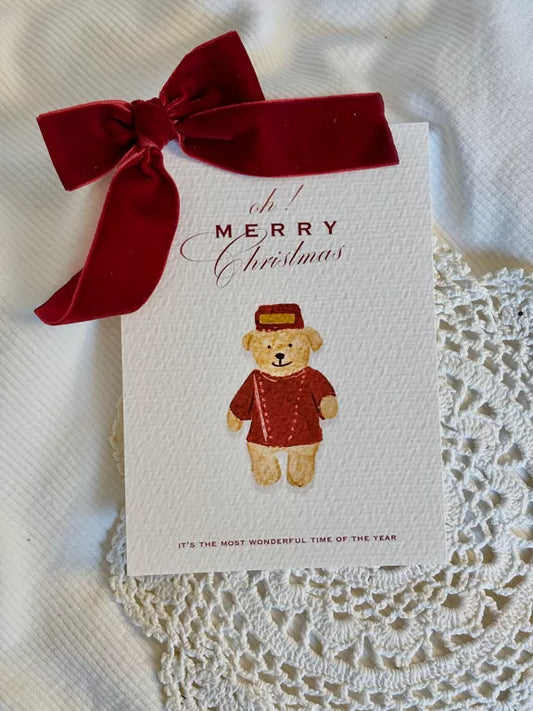 Carte de Noël - Teddy Bear