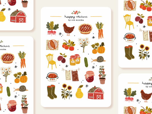 Planche de stickers - Campagne