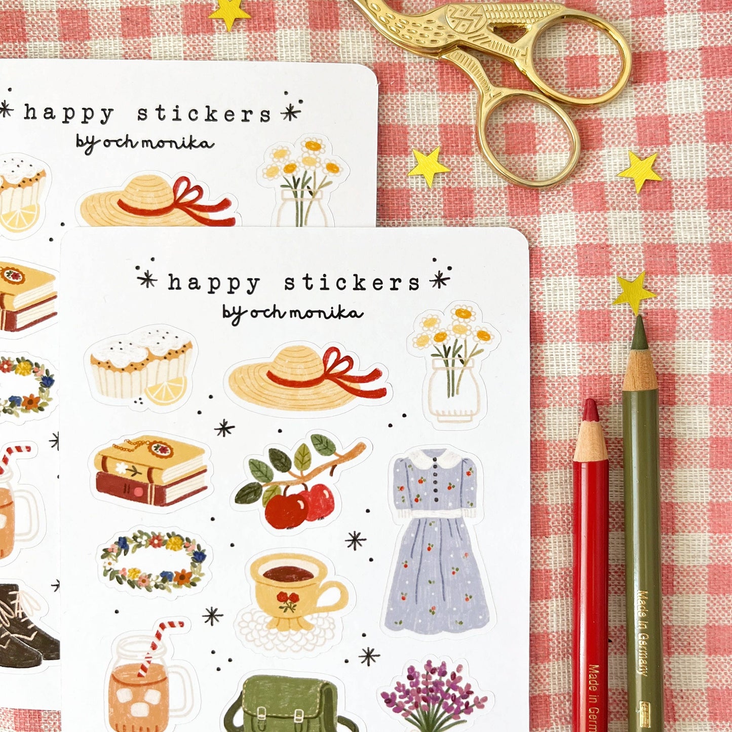 Planche de stickers - Fin d'été
