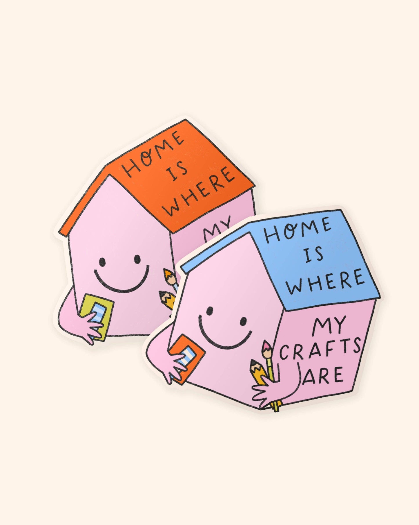 Sticker - Home is where my craft are