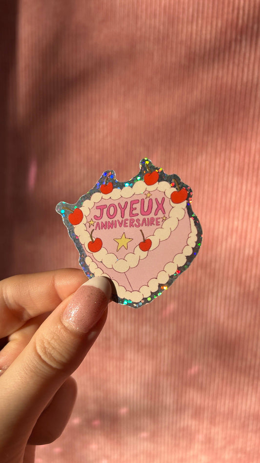 Sticker - Gâteau anniversaire