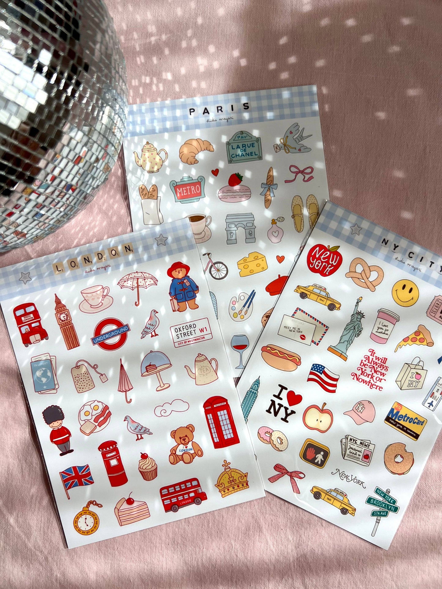 Planche de stickers - London