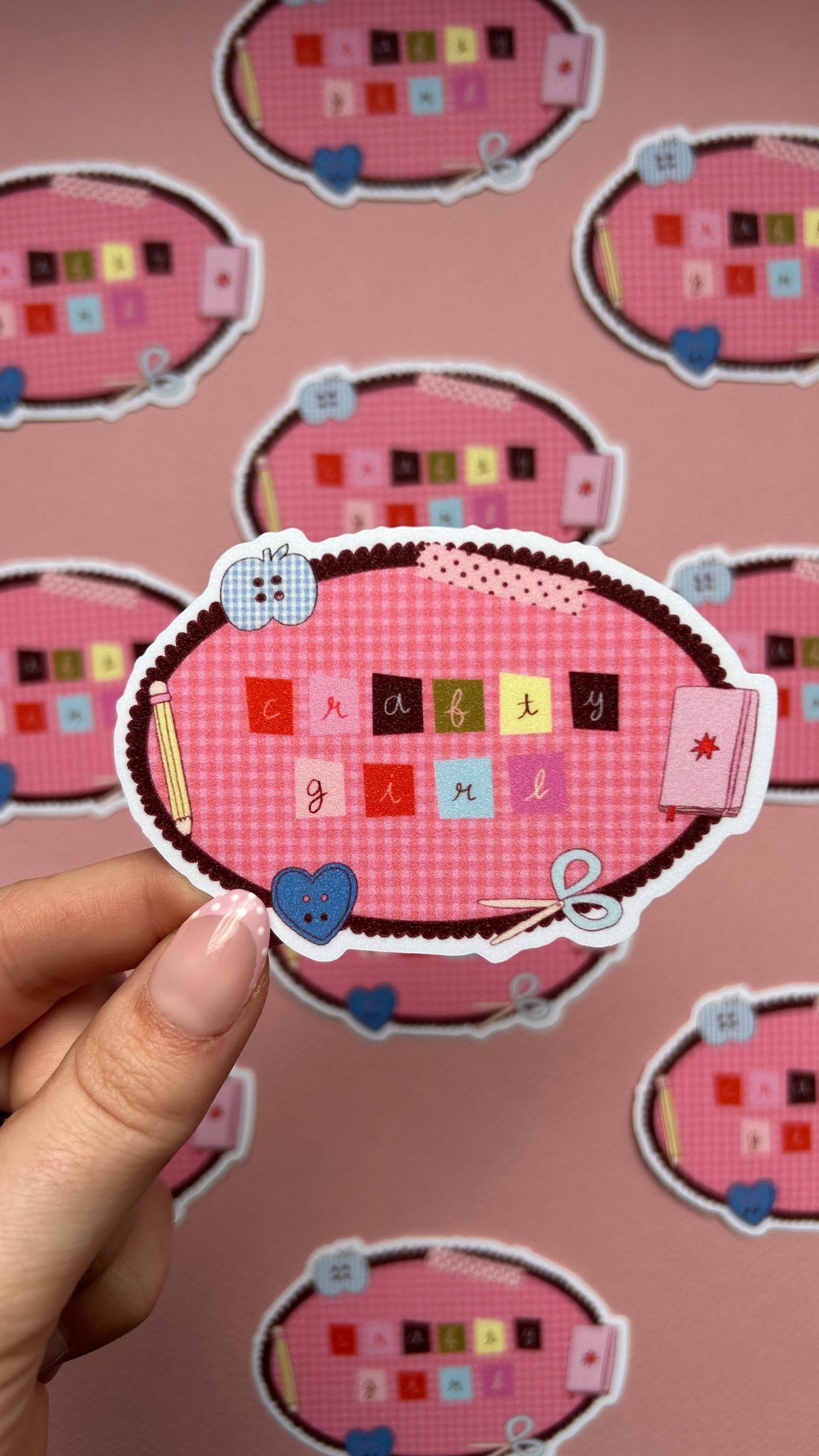 Sticker - Crafty Girl XL