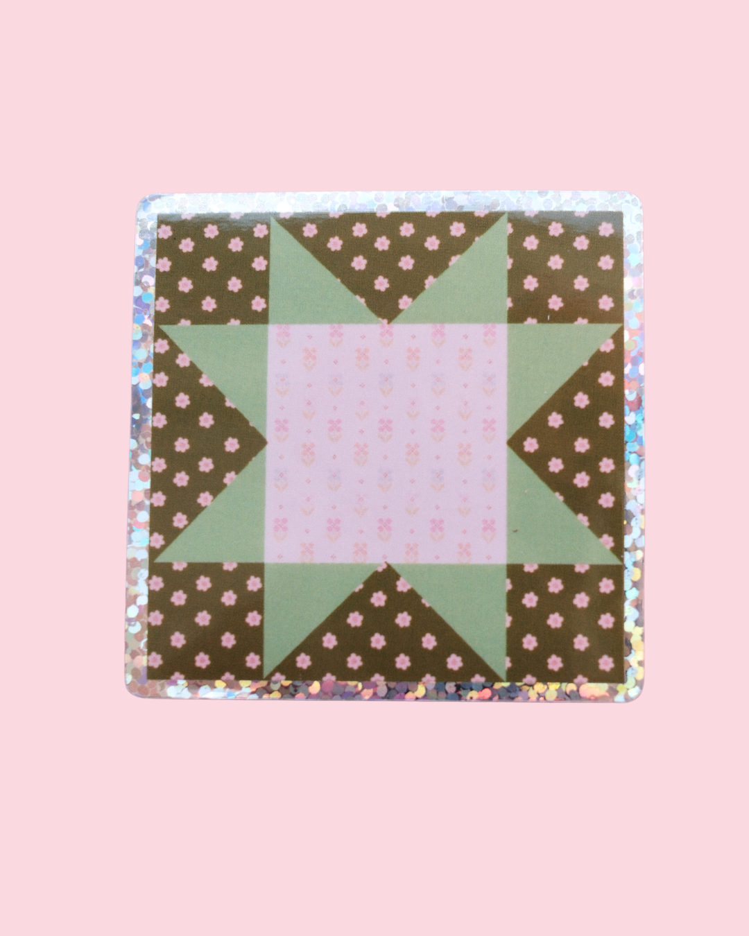 Sticker - Patchwork vert