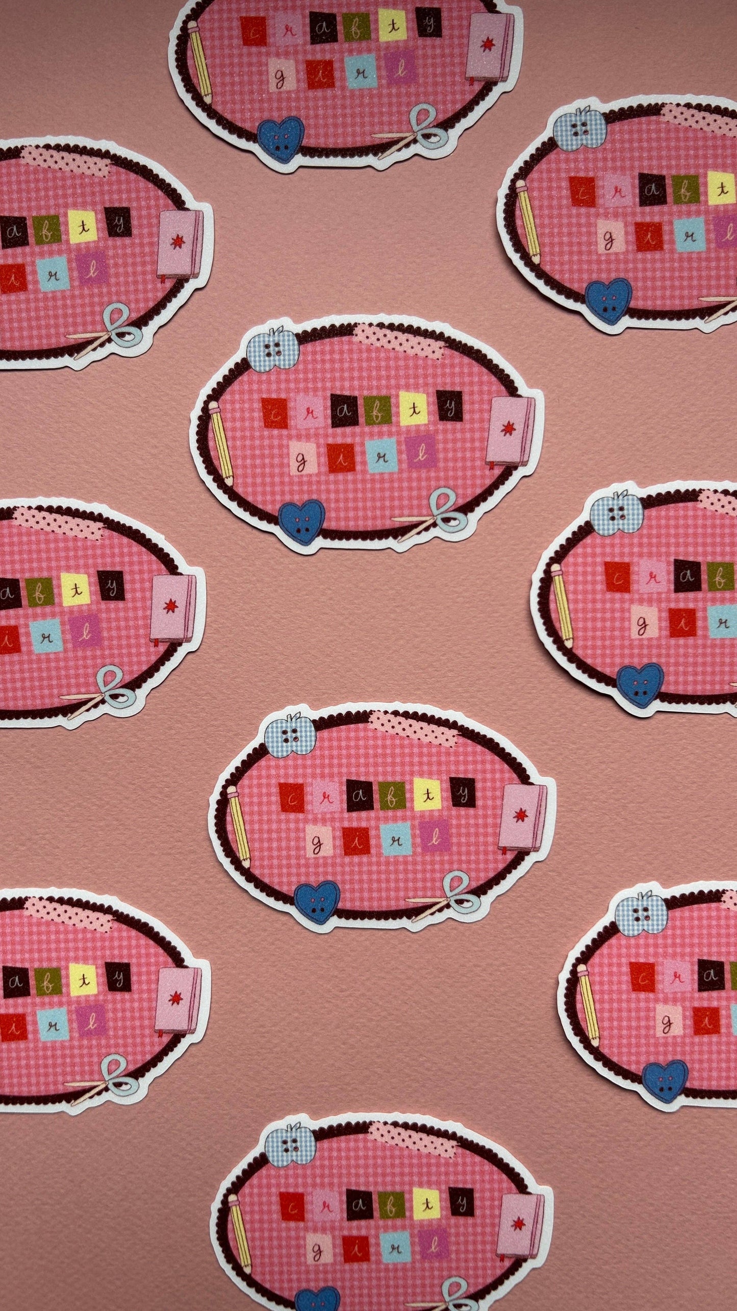 Sticker - Crafty Girl XL