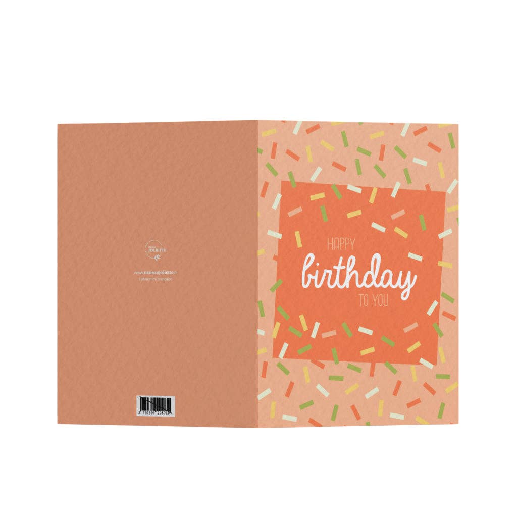 Carte de vœux - Confettis