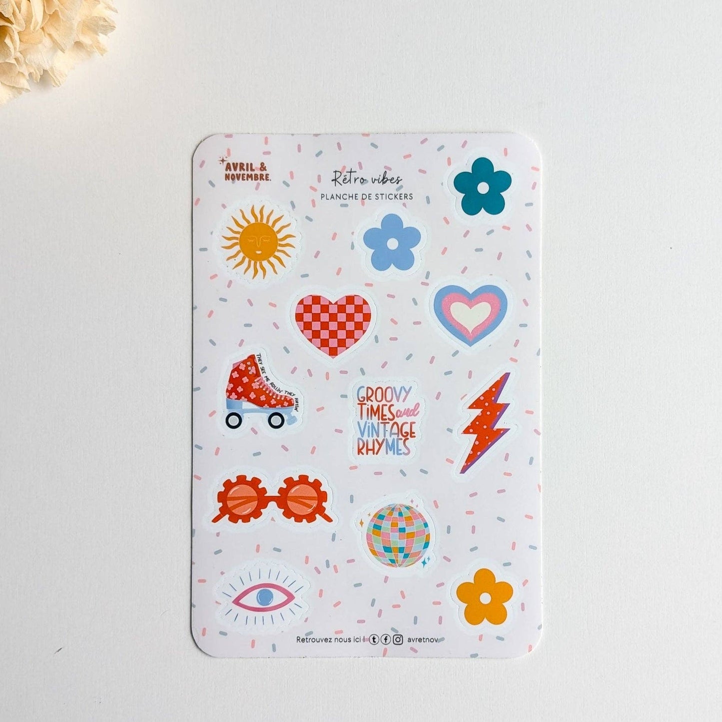 Planche de stickers - Rétro