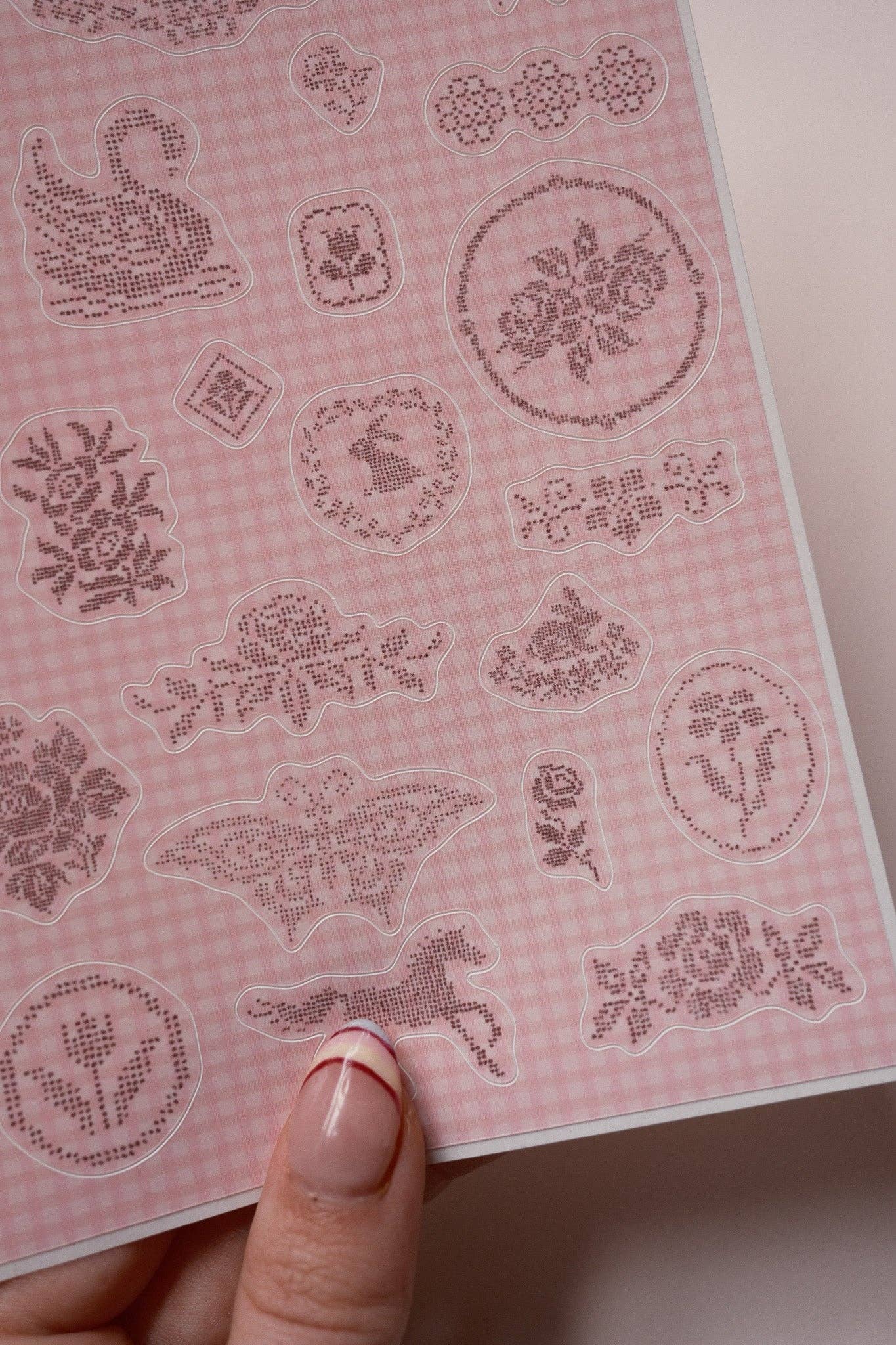 Planche de stickers - Broderie