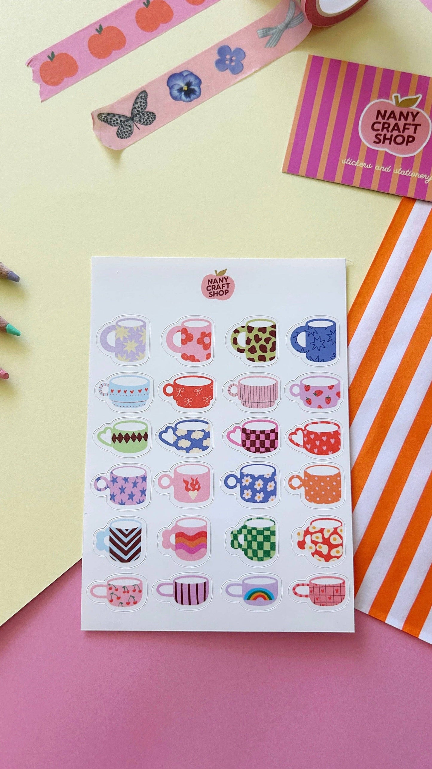 Planche de stickers - Mugs