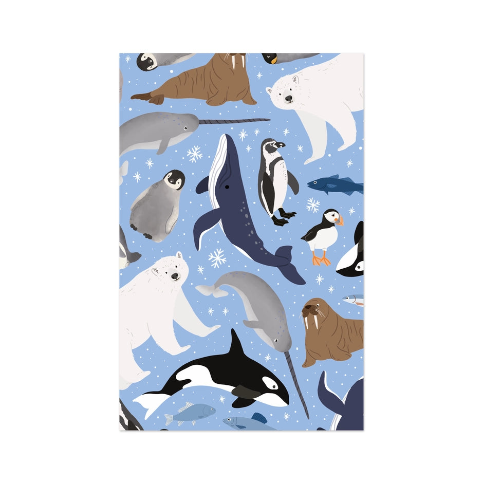 Mini-Carte - Animaux d'hiver