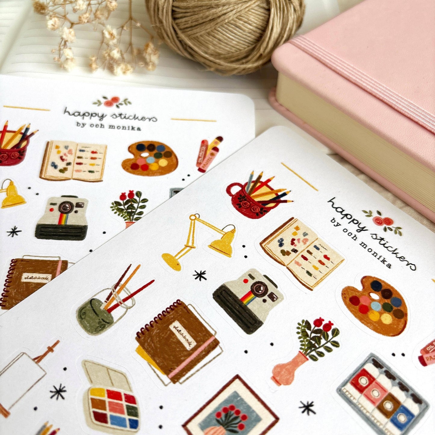 Planche de stickers - Coin d'artiste