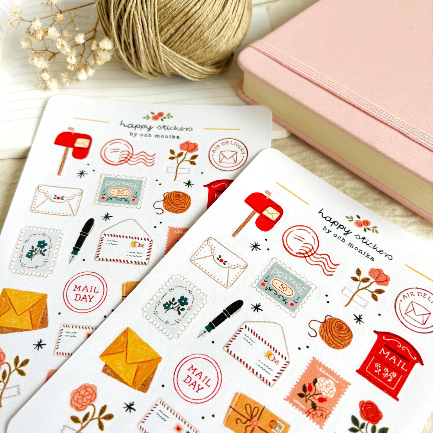 Planche de stickers - Happy Mail