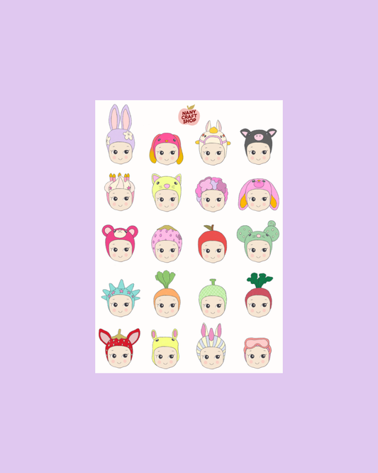 Planche de stickers - Baby Maxi