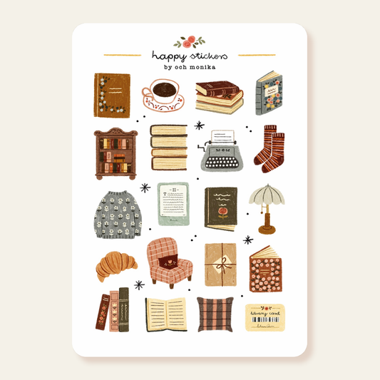 Planche de stickers - Bookish Corner