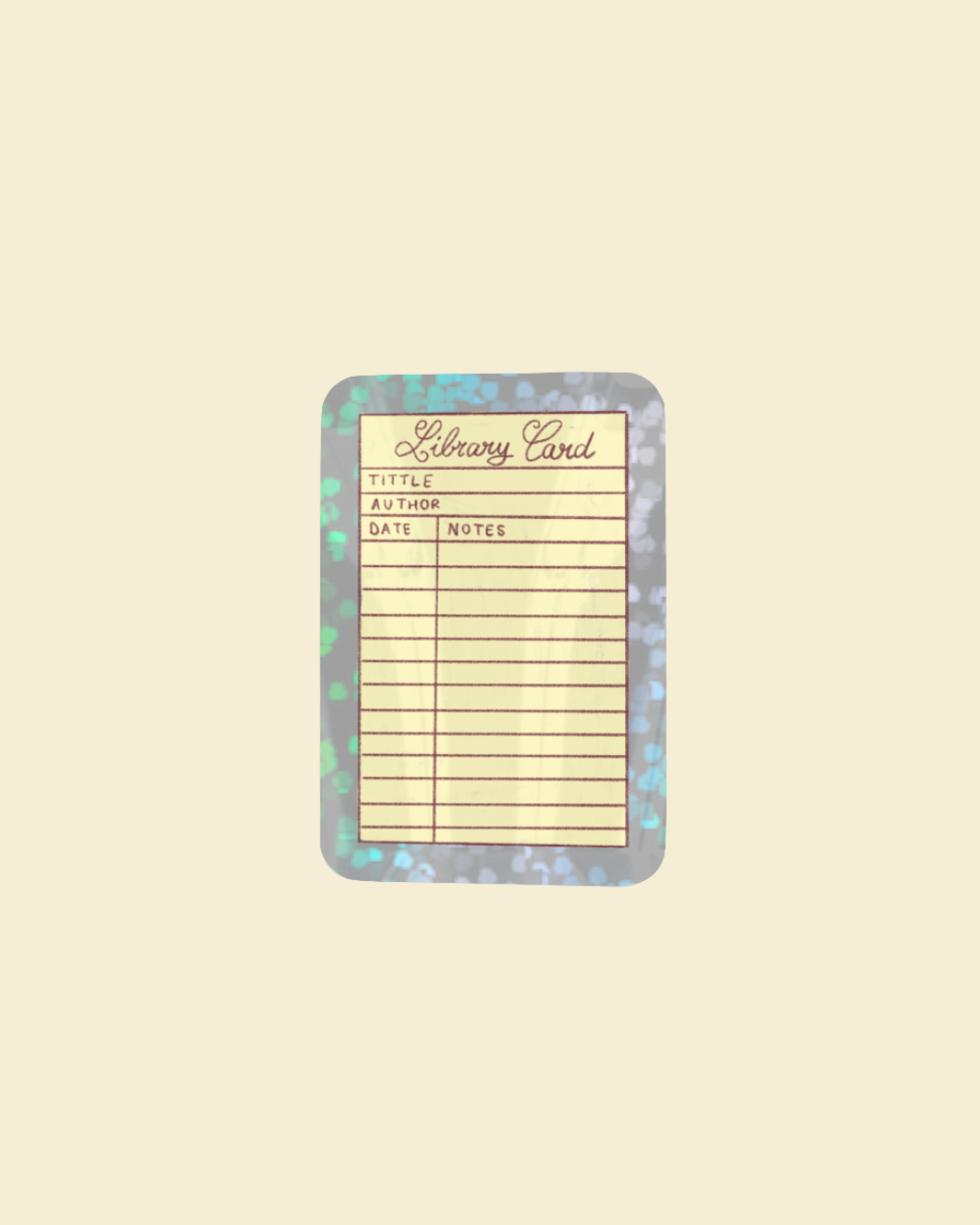 Sticker - Library Card