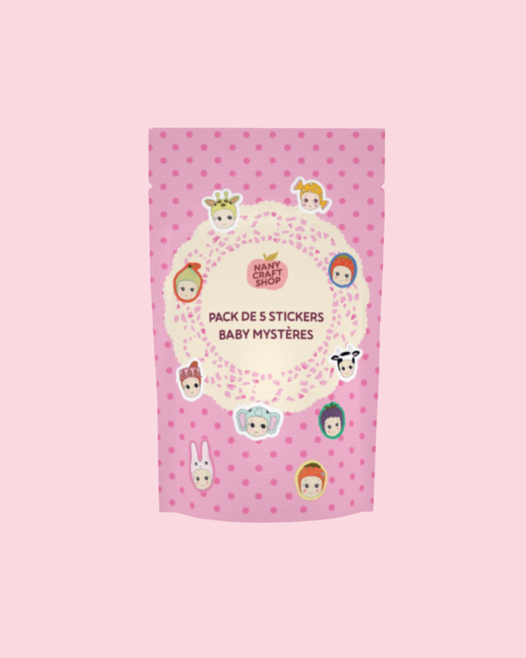 Pack 5 stickers - Baby mystères