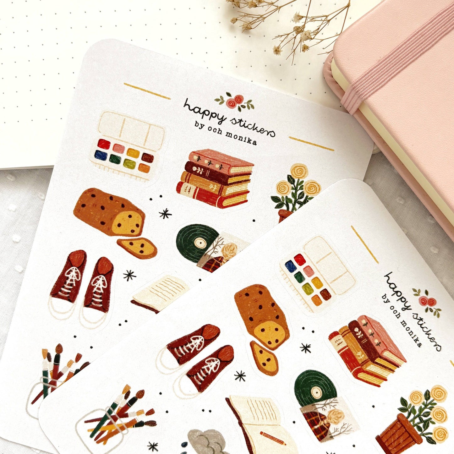 Planche de stickers - Matin pluvieux