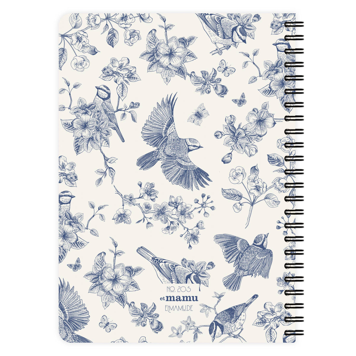 Carnet à spirale pointillé - Motifs naturels