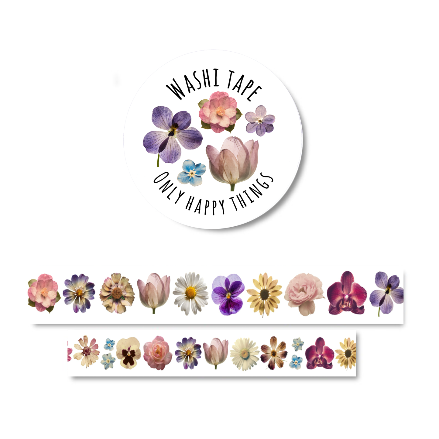 Washi Tape - Big flowers