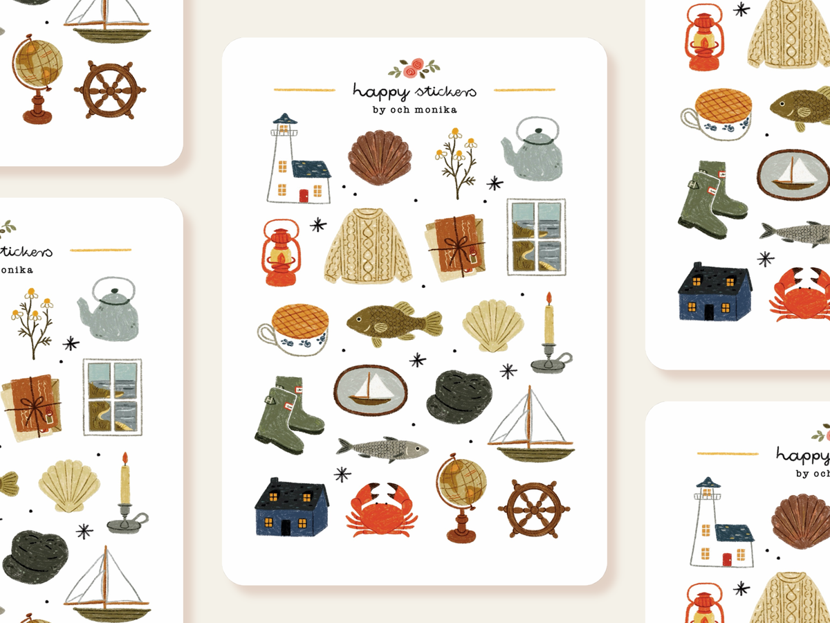 Planche de stickers - Gardien de phare