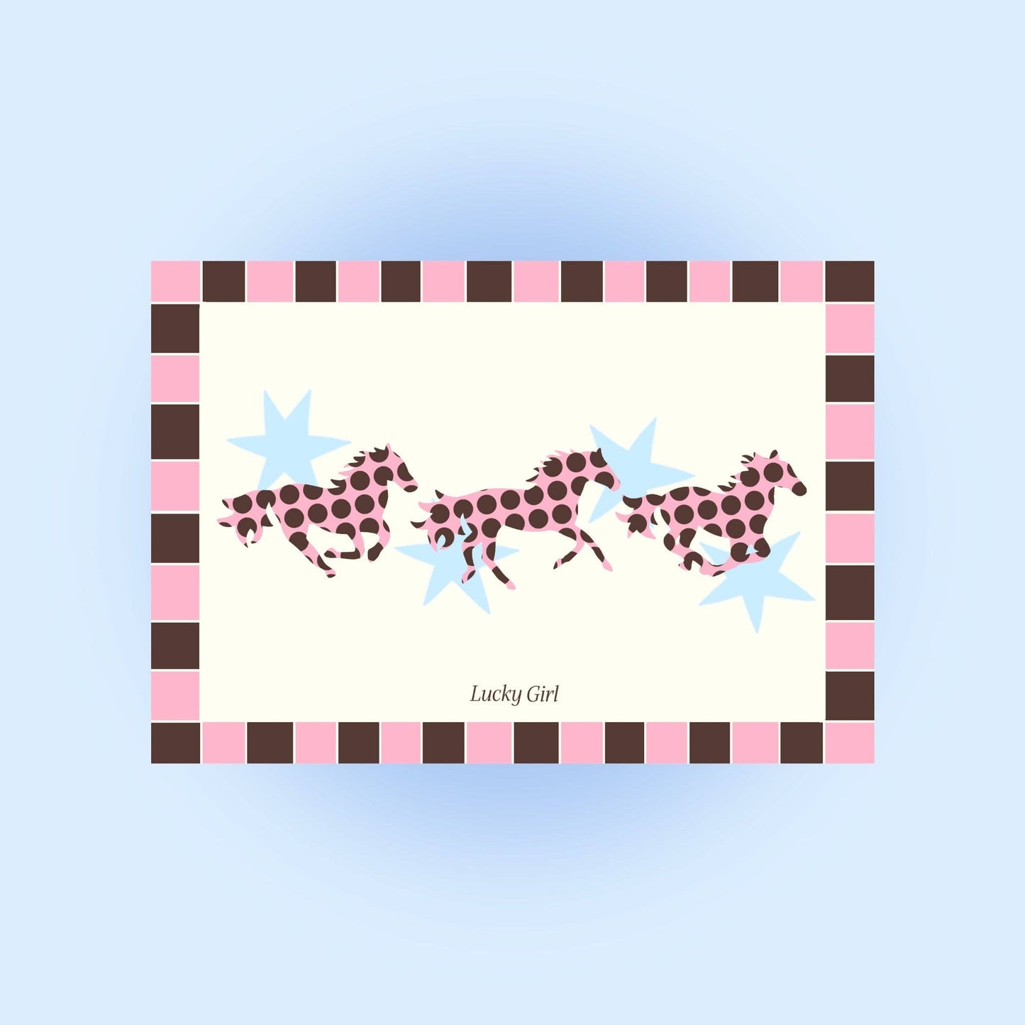 Carte postale - Cheval