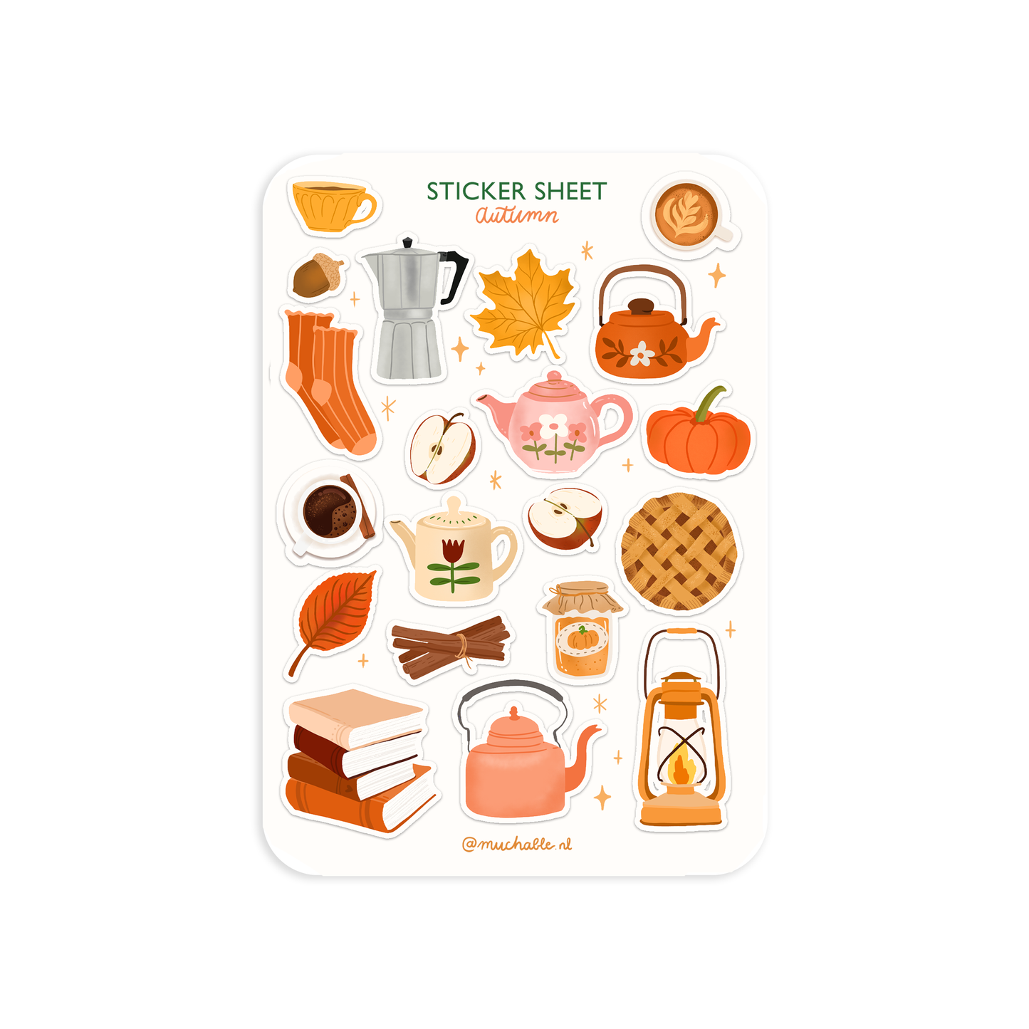 Planche de stickers - Bel automne