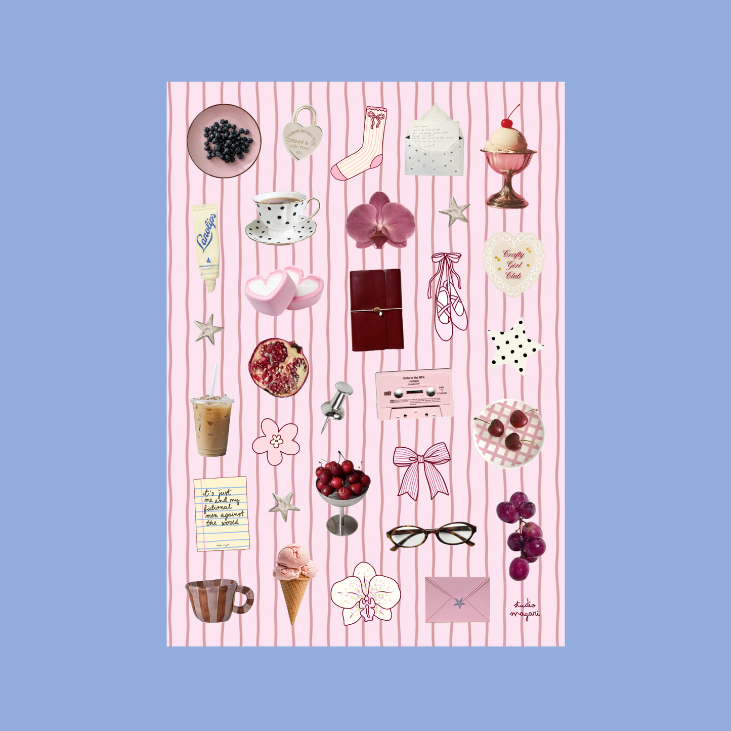 Planche de stickers - Sweet Pink