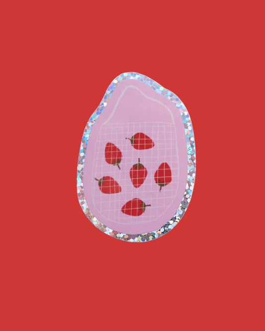 Sticker - Panier de fraises