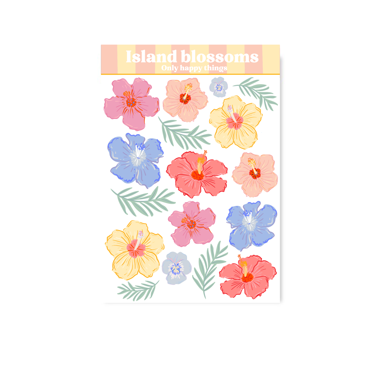 Planche de stickers - Île en fleurs