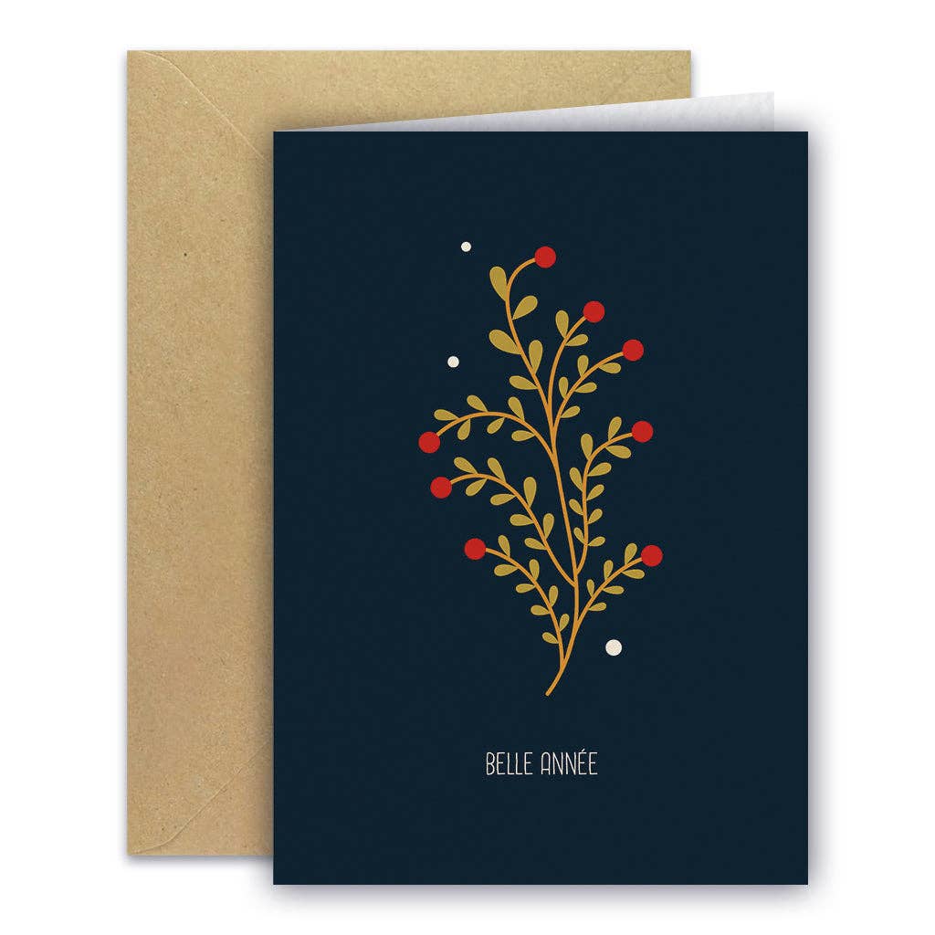 Carte de vœux - Feuillage