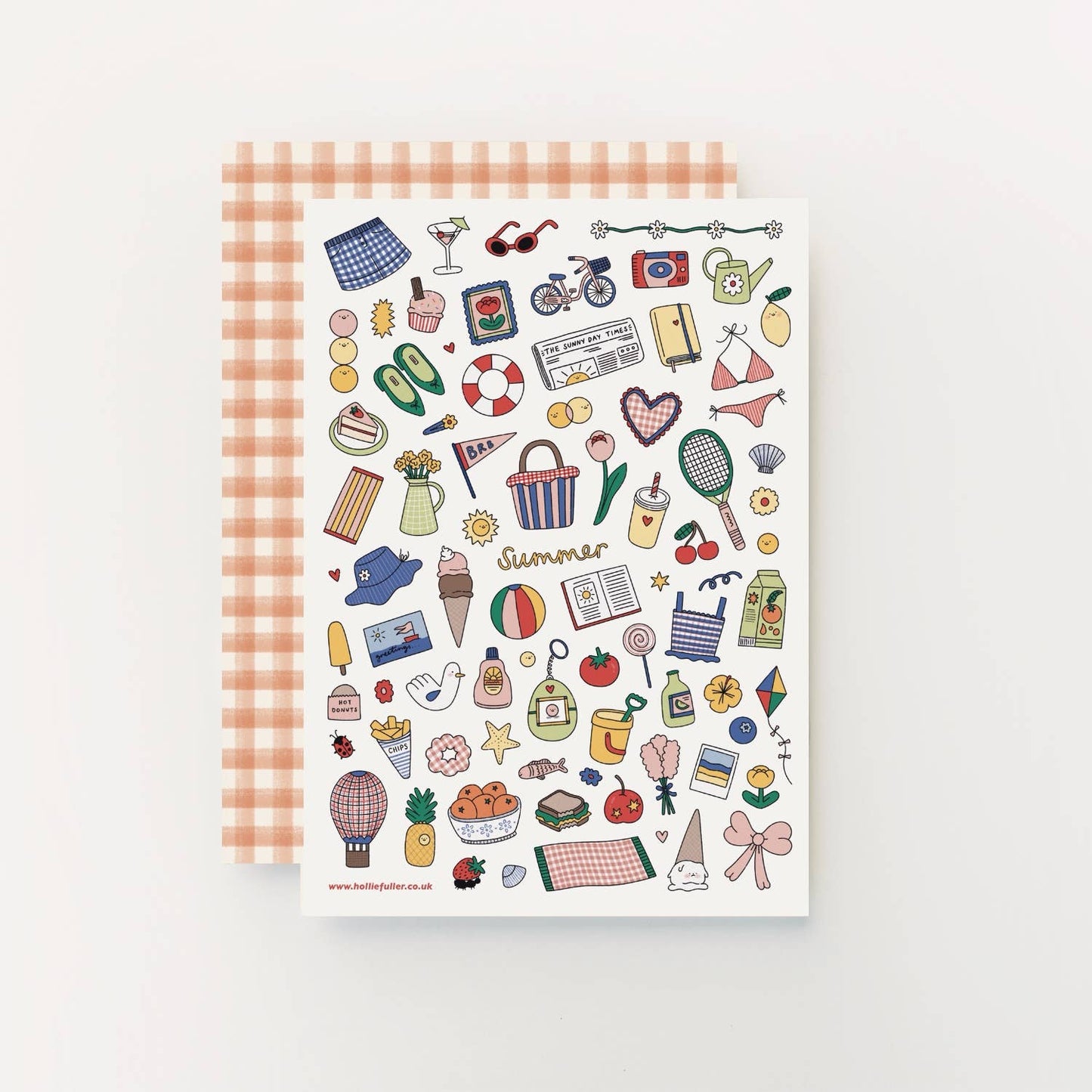 Planche de stickers - Souvenirs d'été