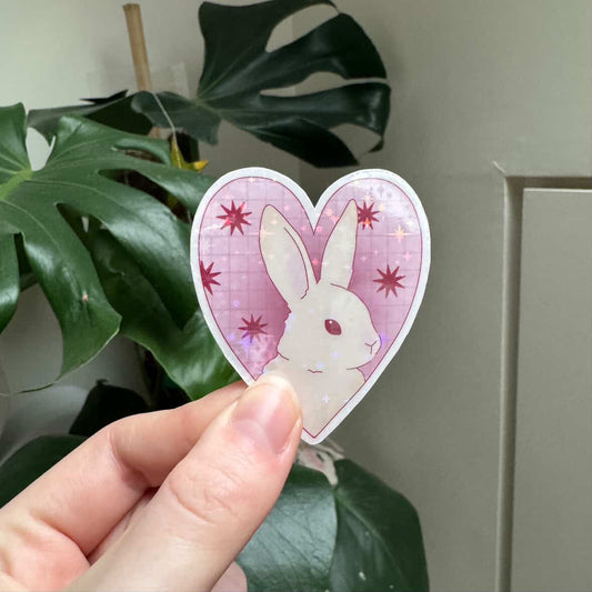 Sticker - Lapin coeur