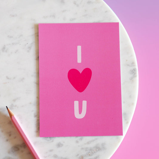 Carte postale - I Love You