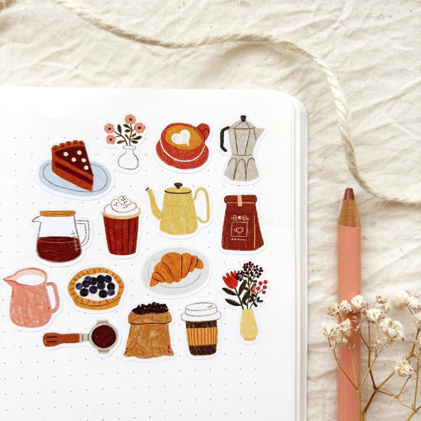 Planche de stickers - Pause café