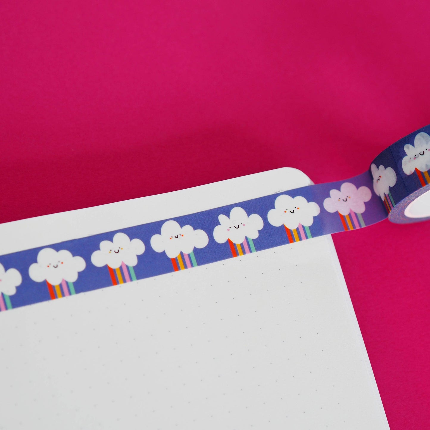 Washi Tape - Nuages arc-en-ciel